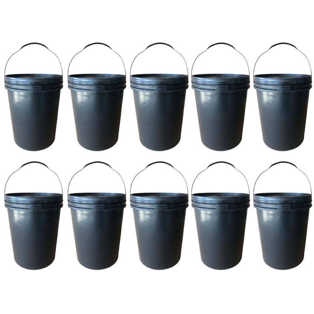 Balde Para Hidratantes 20L Tampa Lacre - 10 Pçs