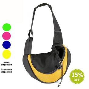 Bolsa Tiracolo Para Pets De Até 4Kgs. Azul Pequena