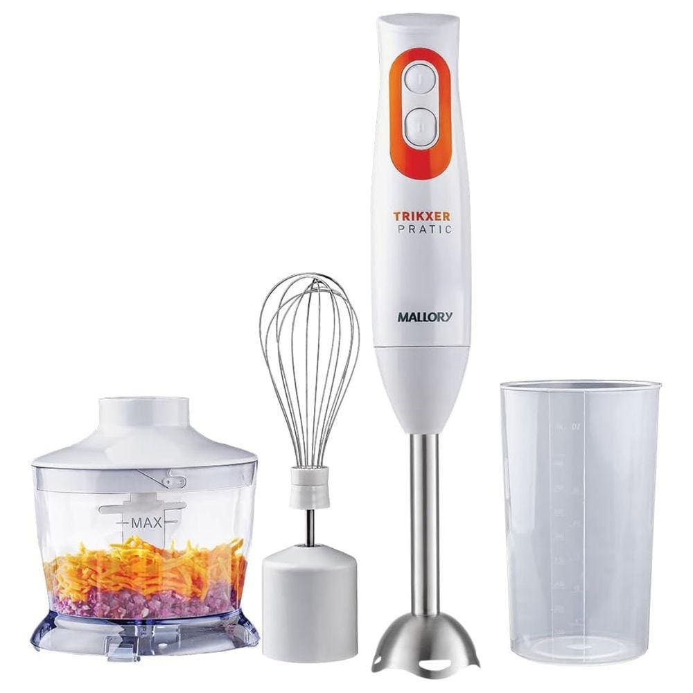 Mixer E Processador 3 Em 1 Trikxer Pratic Inox Mallory 127V 500W