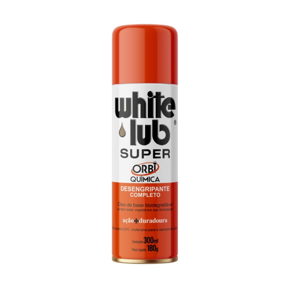 White Lub Super Desengripante Spray Lubrificante 300ml Orbi