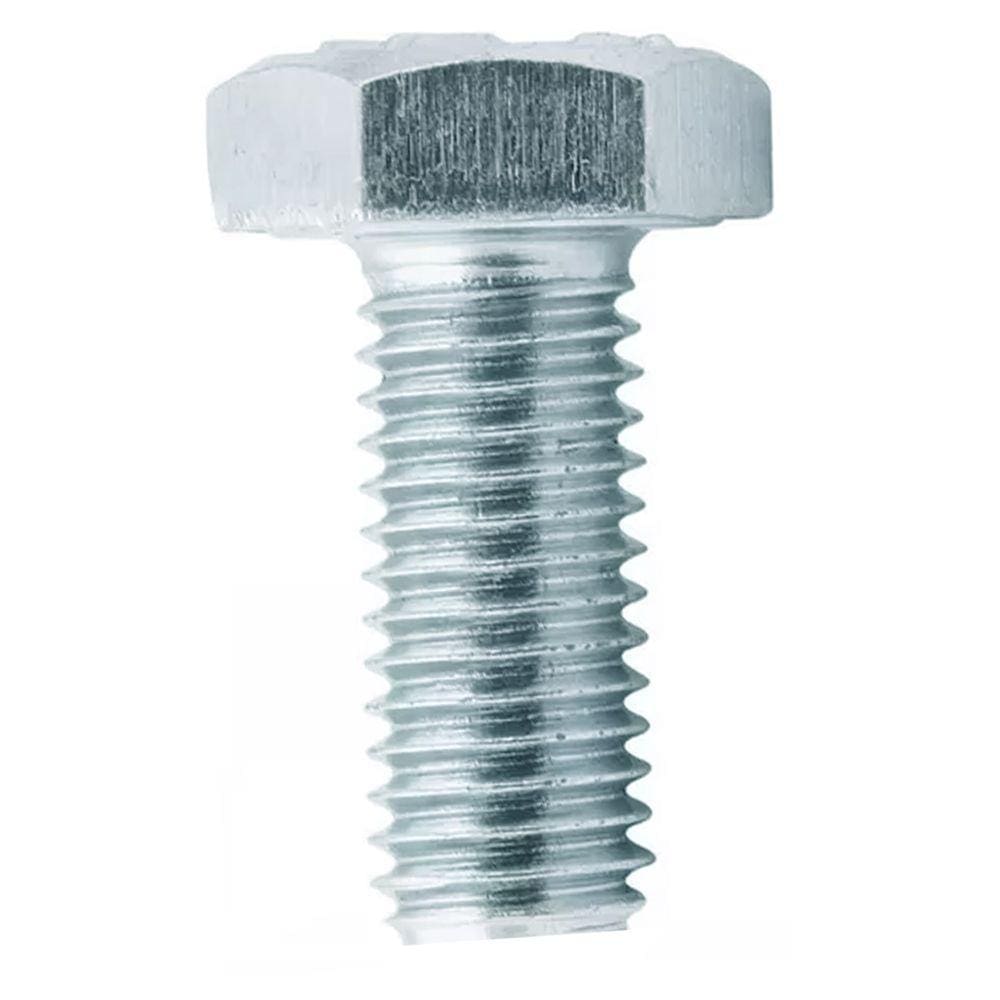 Parafuso Sextavado M10 X 25 Ma-1,50 8.8 Zinco Branco - 100Un