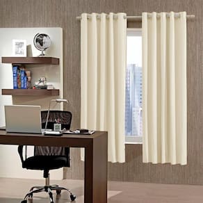 Cortina Blecaute Em Pvc Bella Janela Bege/Cinza 260X170Cm
