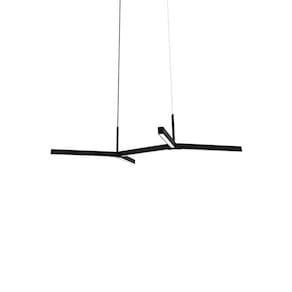 Lustre Pendente Newline Fit15 Stick Pd15052 Led Bivolt Preto
