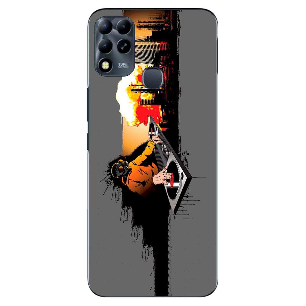 Capa Adesivo Skin264 Verso Para Infinix Hot 11 Play