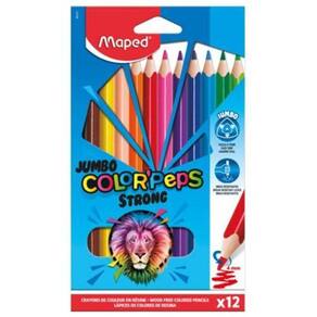 Lápis De Cor Strong Jumbo 12 Cores 863312 - Maped