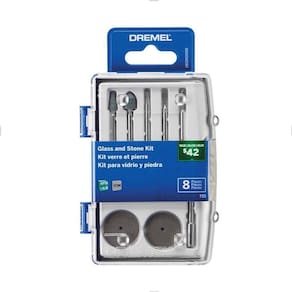 Kit 735 Para Vidro E Pedra Rotativo 8 Peças Dremel