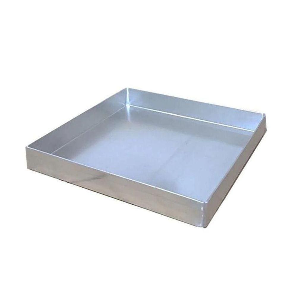 Kit Forma Quadrada 25 Cm Para Brownie + Cortador Bicos Saco