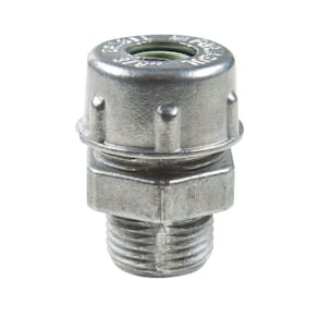 Conector Prensa-cabo 3/4" Em Alumínio - Bucha Na Cor Verde