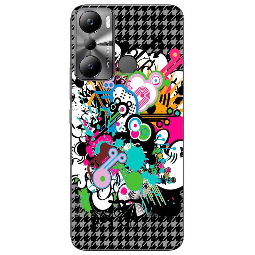Capa Adesivo Skin022 Verso Para Infinix Hot 20i (X665E)