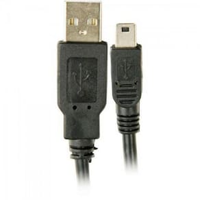 Cabo Usb 2.0 X Mini Usb 5 Pinos 1,8 Metros Preto