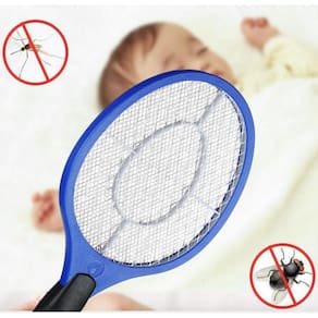 Raquete Elétrica Recarregável Bivolt Mata Insetos +