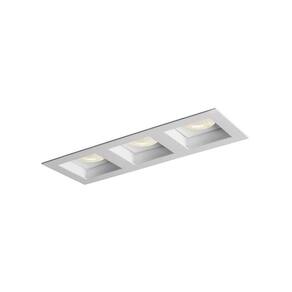 Spot De Embutir Newline Flat Para 3 Lâmpadas Mr16 Gu10 Bivol