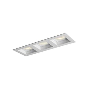 Spot De Embutir Newline Flat Para 3 Lâmpadas Mr16 Gu10 Bivol