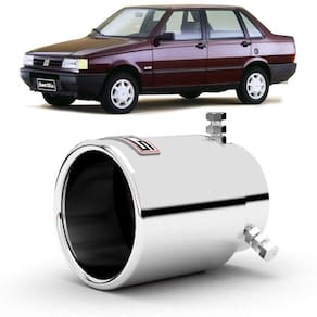 Ponteira Para Escapamento Fiat Prêmio 1985 A 1994 Em Aço Inox