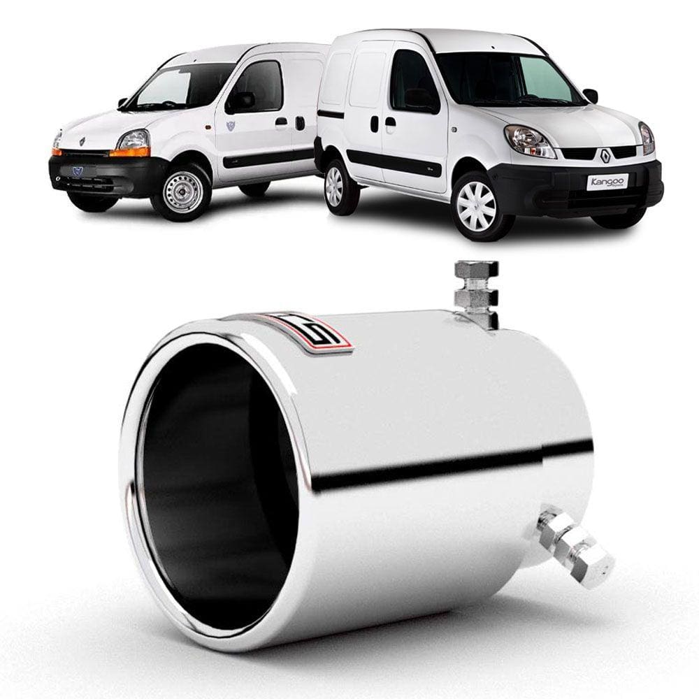 Ponteira Para Escapamento Renault Kangoo 1997 A 2020 Em Aço Inox