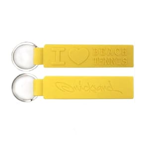 Chaveiro Quicksand I Love Beach Tennis Amarelo