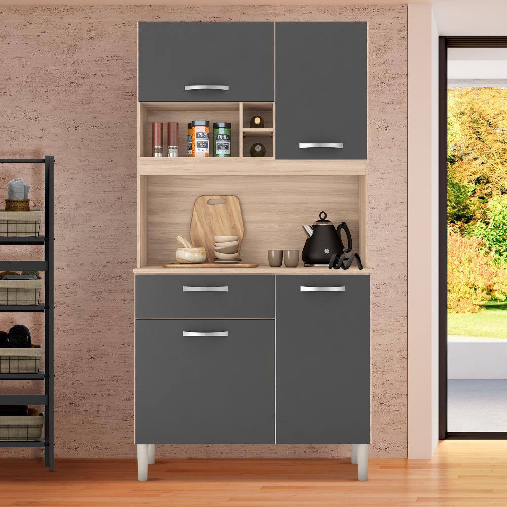 Armário de Cozinha 4 Portas e 1 Gaveta