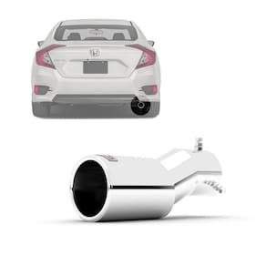 Ponteira De Escapamento Esportivo Outs Civic 2017 Até 2023 Aço Inox Top