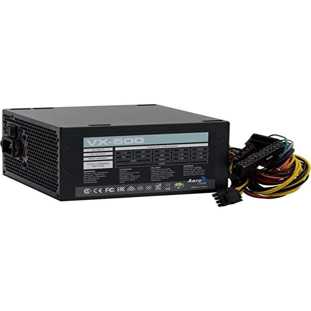 Fonte Atx Sem Cabo 500W Vx-500 Preto Aerocool