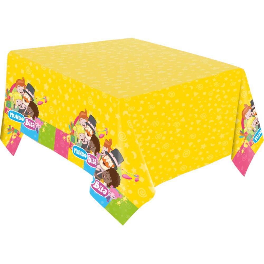 Toalha de Mesa Mundo Bita Aniversário 220x120cm