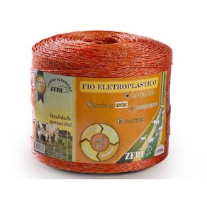Fio Eletroplastico Laranja 1000M Para Cerca Eletrica Zebu 3138-0