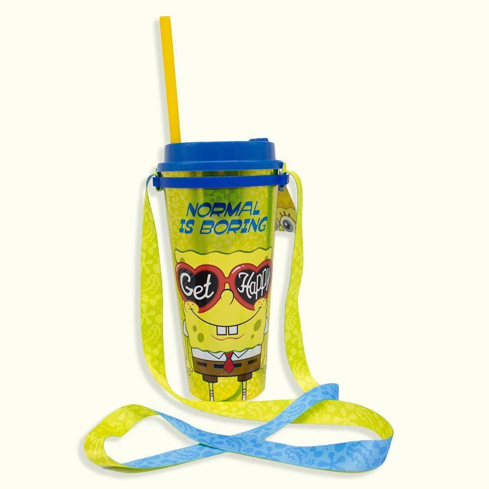 Copo Com Canudo Bob Esponja