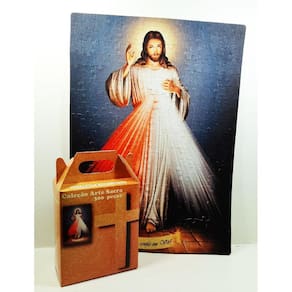 Quebra-Cabeça Jesus Misericordioso 300 peças MDF