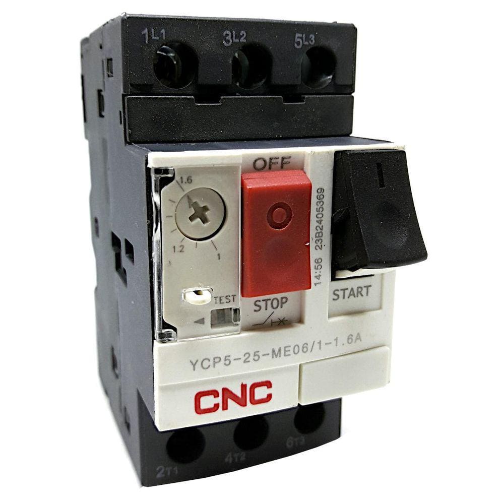 Disjuntor Motor YCP5-25-ME06 Corrente 1 - 1.6A