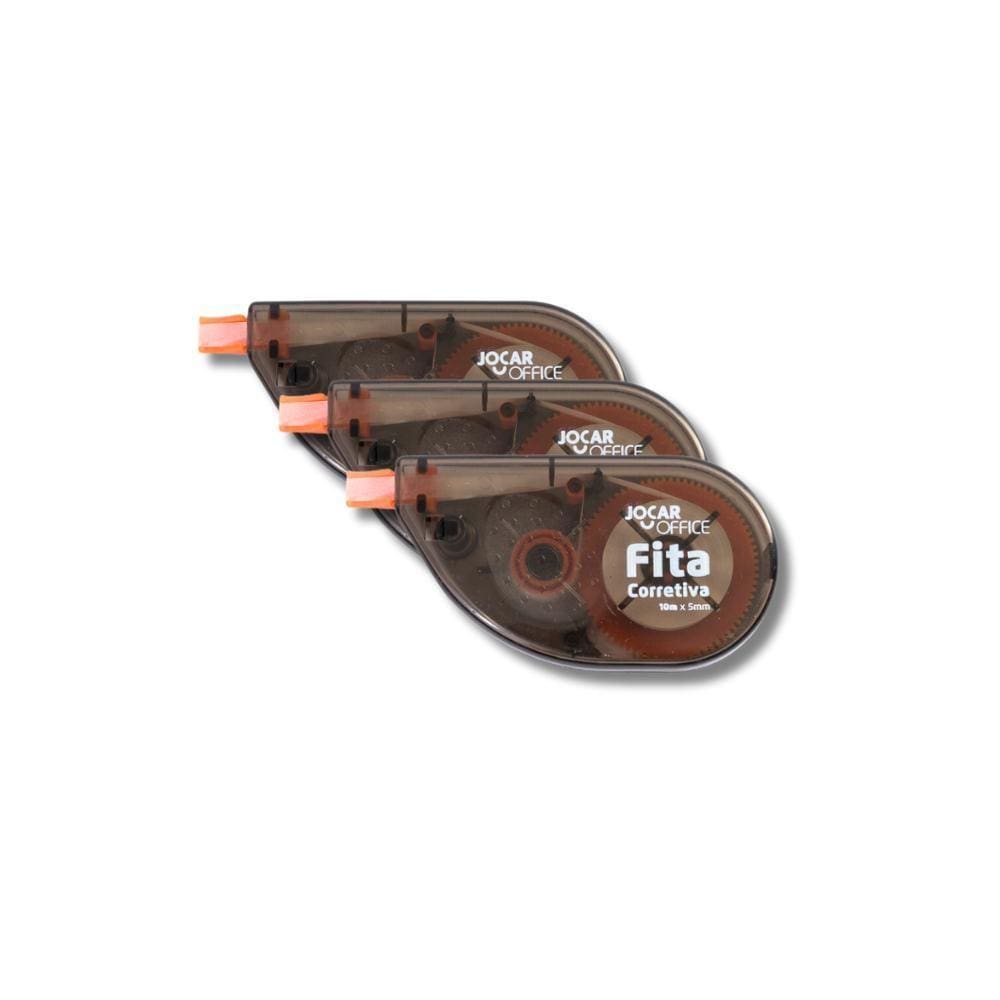 Kit 3 Fitas Corretivas Escolar Office 5Mm X 10M