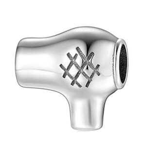 Berloque Charm Separador Secador - Cabeleireiro Prata 925