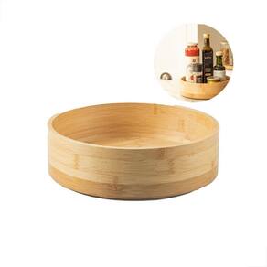 Organizador Giratório Multiuso - Bambu 7,5cmx25cmx25cm