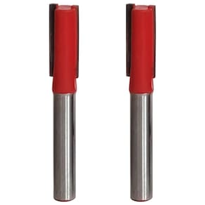 Kit 2 Fresa Reta Paralela 8Mm X 6Mm Metal Duro Tupia Madeira