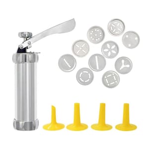Máquina Manual Modeladora Biscoitos 10 Moldes Alumínio