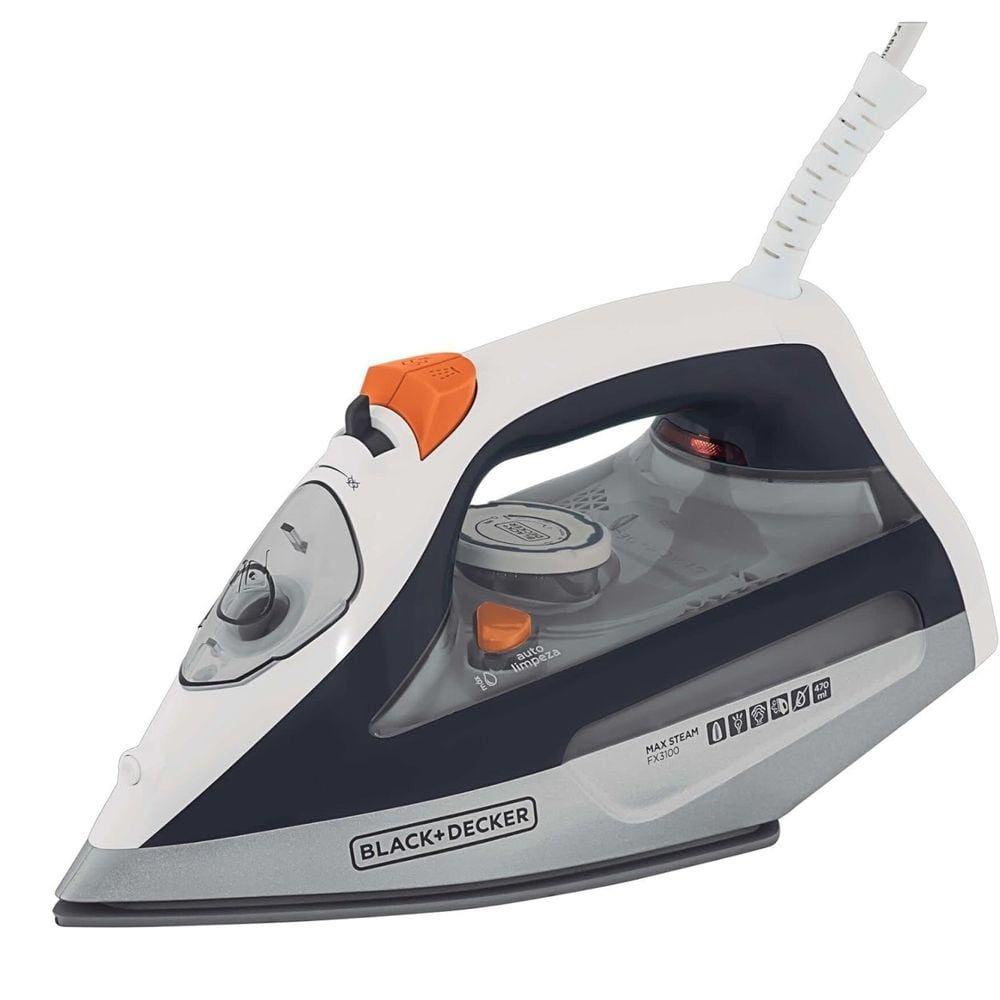 Ferro De Passar A Vapor Fx3100 220V Bd Branco Cinza
