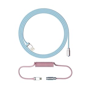 Cabo Enrolado Akko Aviator Sakura Pink Tokyo Usb C P/Teclado