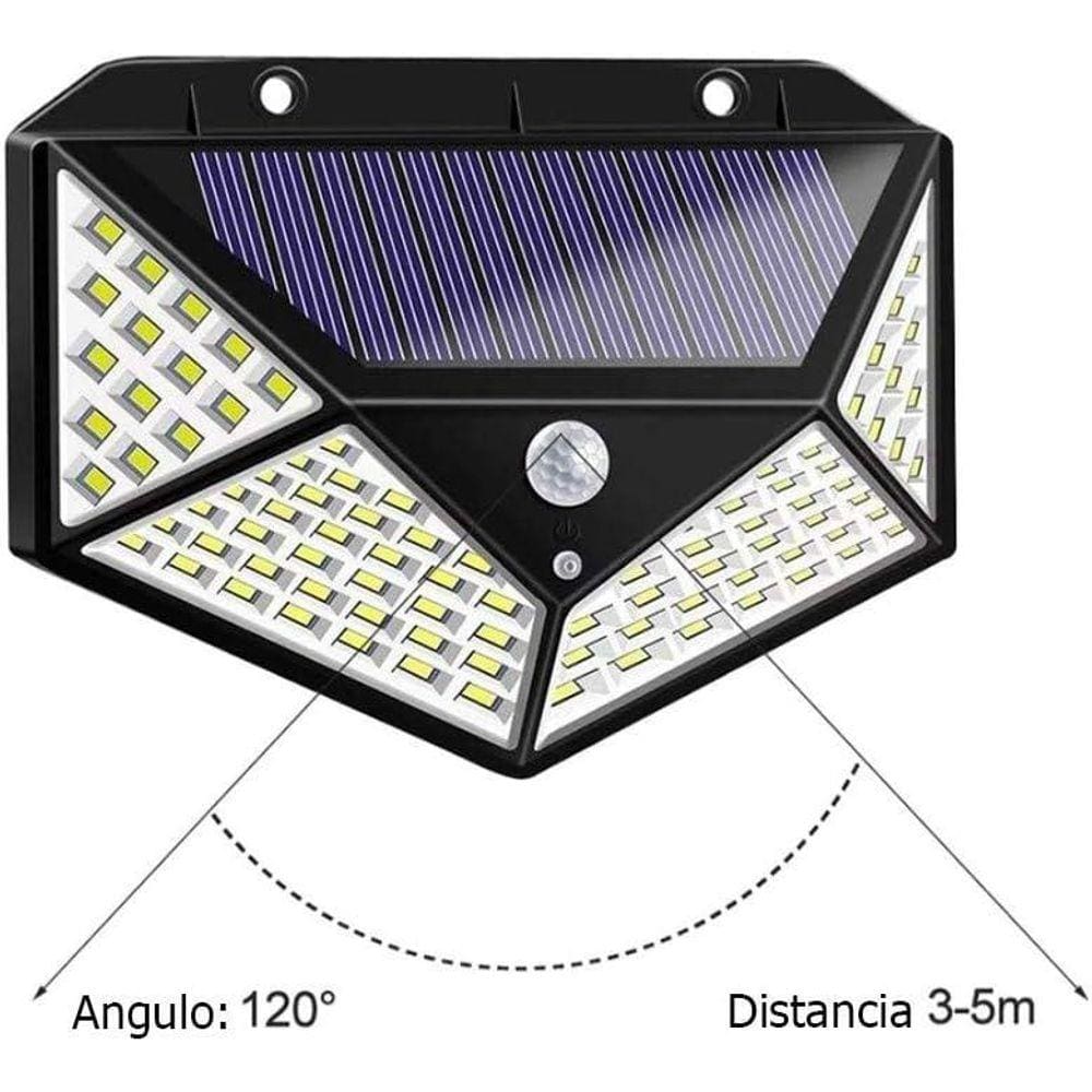 Luminária Solar Arandela Parede Sensor Presença Luz Led
