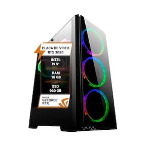 Pc Gamer Intel I9 9 Rtx 3050 8Gb Memória 16Gb Ram Ssd 960Gb