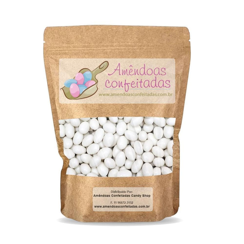 Amêndoas Confeitadas Branca Premium 250G