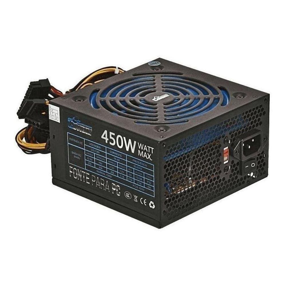Fonte de Alimentação Knup Cowboy KP-533 450W ATX - Gamer