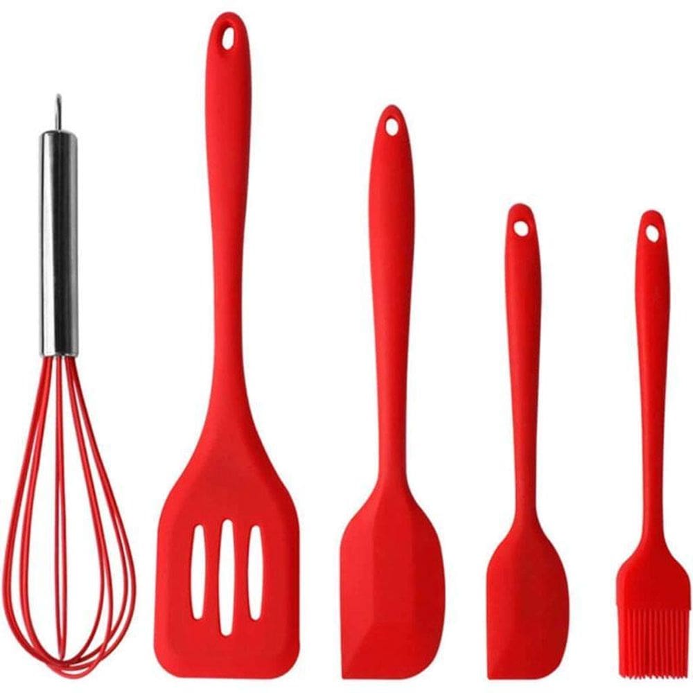 Jogo Utensílios Cozinha 5 Peças Silicone