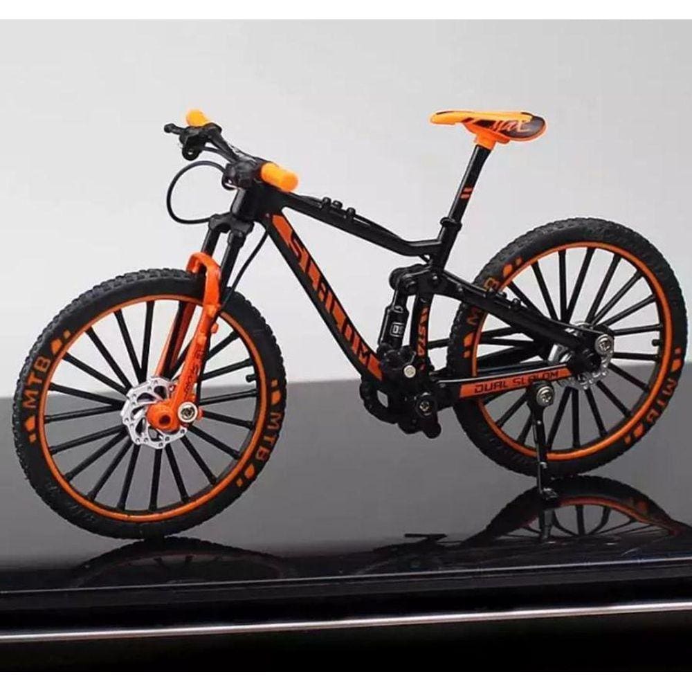 Bicicleta Miniatura Slalom Laranja Escala1:10 Bike | Casas Bahia