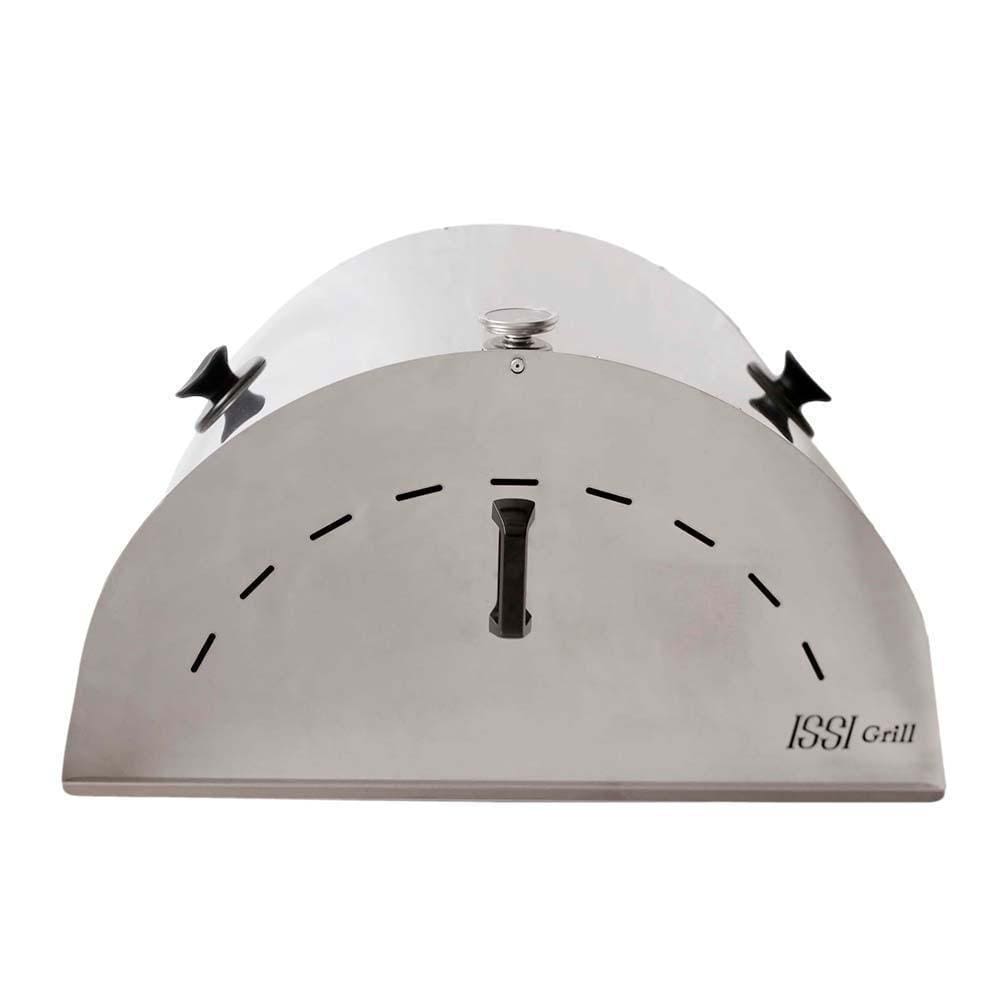 Forno de Pizza Grande em Inox para Churrasqueira Issi Grill