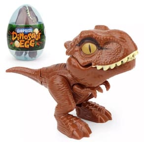Fidget Toy Ovo De Dinossauro Marrom Brinquedo Divertido