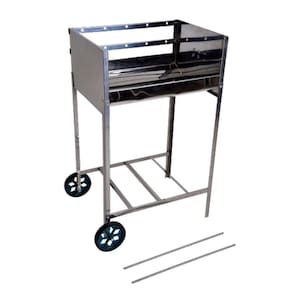 Churrasqueira Portátil Com Rodas 5 Espetos Issi Grill