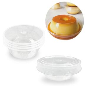 Kit Forma De Pudim Pequena Com Tampa 8,5X3Cm 100 Unidades
