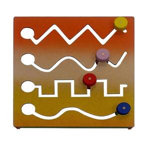 Painel Psicomotor Linha Vazada Brinquedo Coordenação Motora