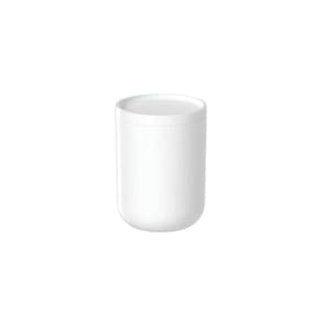 Porta Algodão/Cotonete Bold C/Tampa Banheiro Branco Ou