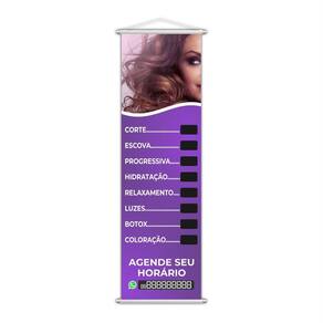 Banner Salão De Beleza Cabeleireiro Tratamentos 100X30Cm