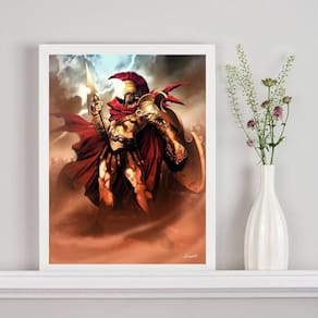 Quadro Deus Da Guerra E Da Coragem- Ares 33X24Cm