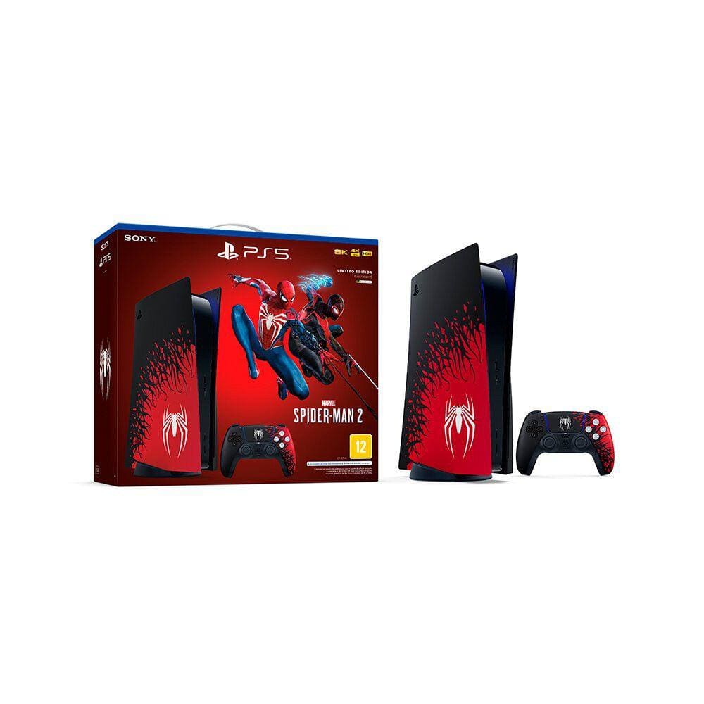 Console PlayStation 5 Standard 825GB Sony Midia Fisica Com 2 Controles